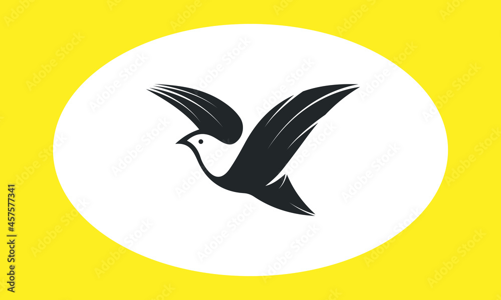 Flying creative bird logo design vector template. Animals icon. Flying creative bird logo design vector template. Animals icon.