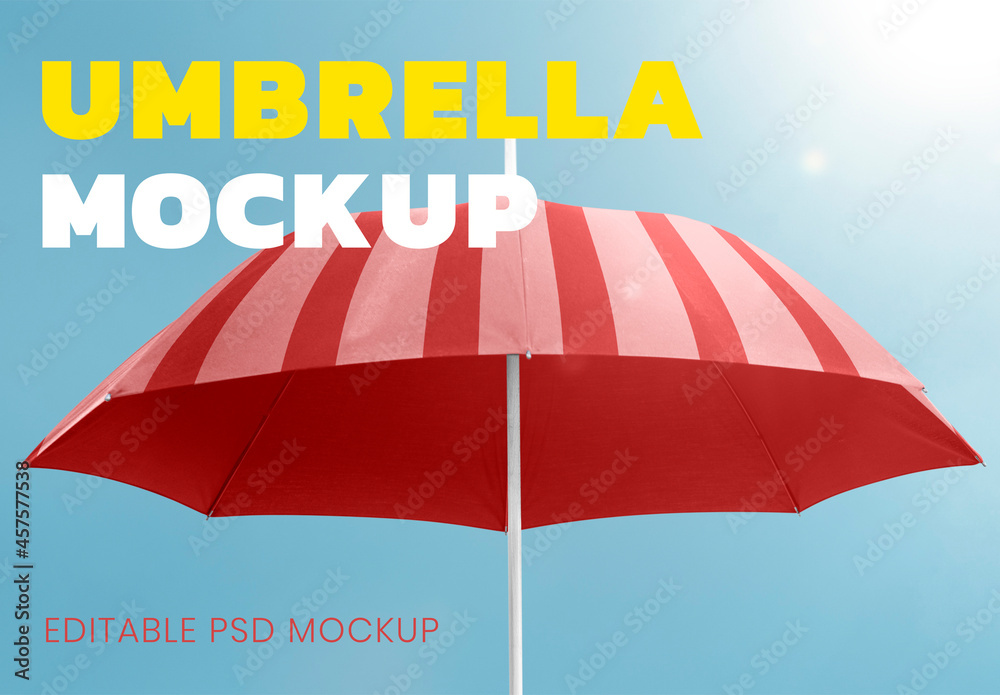 Stockmallen Editable Parasol Design Mockup | Adobe Stock