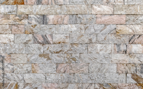 regular cut slate stone wall, natural material seamless background