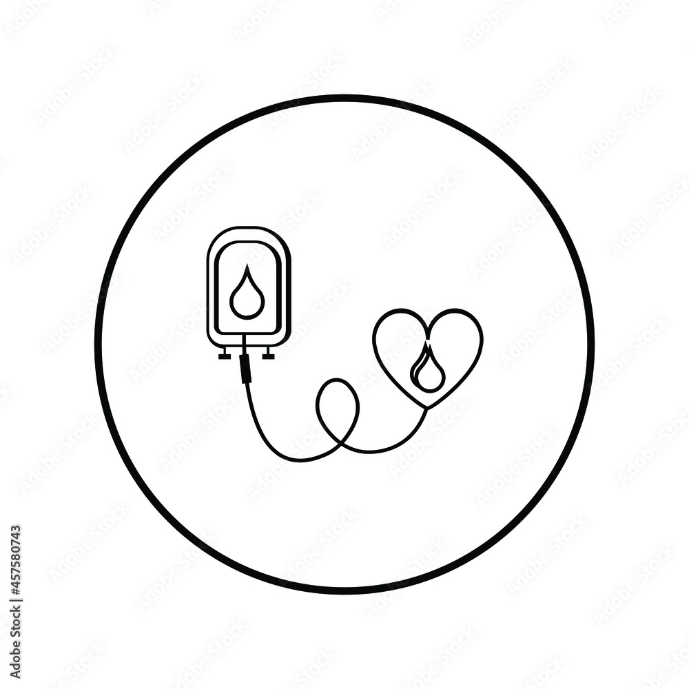 Blood bag icon design graphics vector Blood bag icon design graphics vector