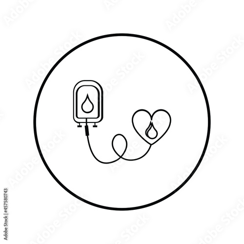 Blood bag icon  design graphics vector