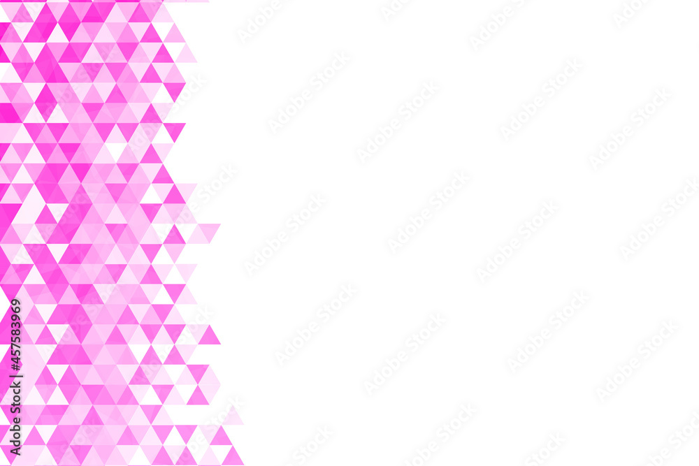 Polygonal pink mosaic background. Abstract low poly vector illustration. Triangular pattern, copy space. Template geometric business design with triangle for poster, banner, card, flyer Polygonal pink mosaic background. Abstract low poly vector illustration. Triangular pattern, copy space. Template geometric business design with triangle for poster, banner, card, flyer