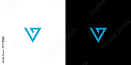Modern and professional letter V initials logo design 8