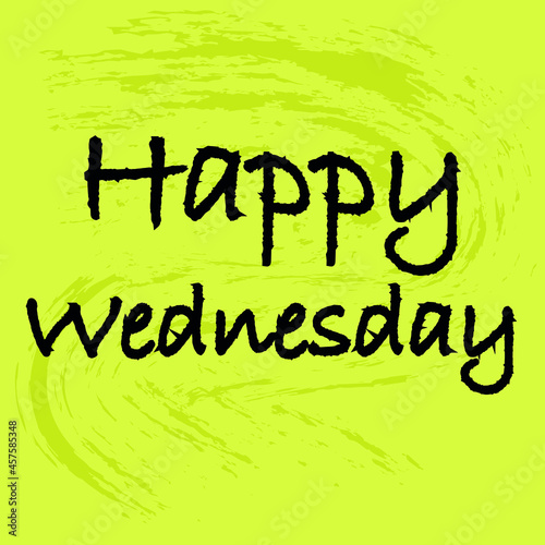 
Happy Wednesday banner - Happy Wednesday greeting text, Title, title and greeting phrase for social media. vector illustration