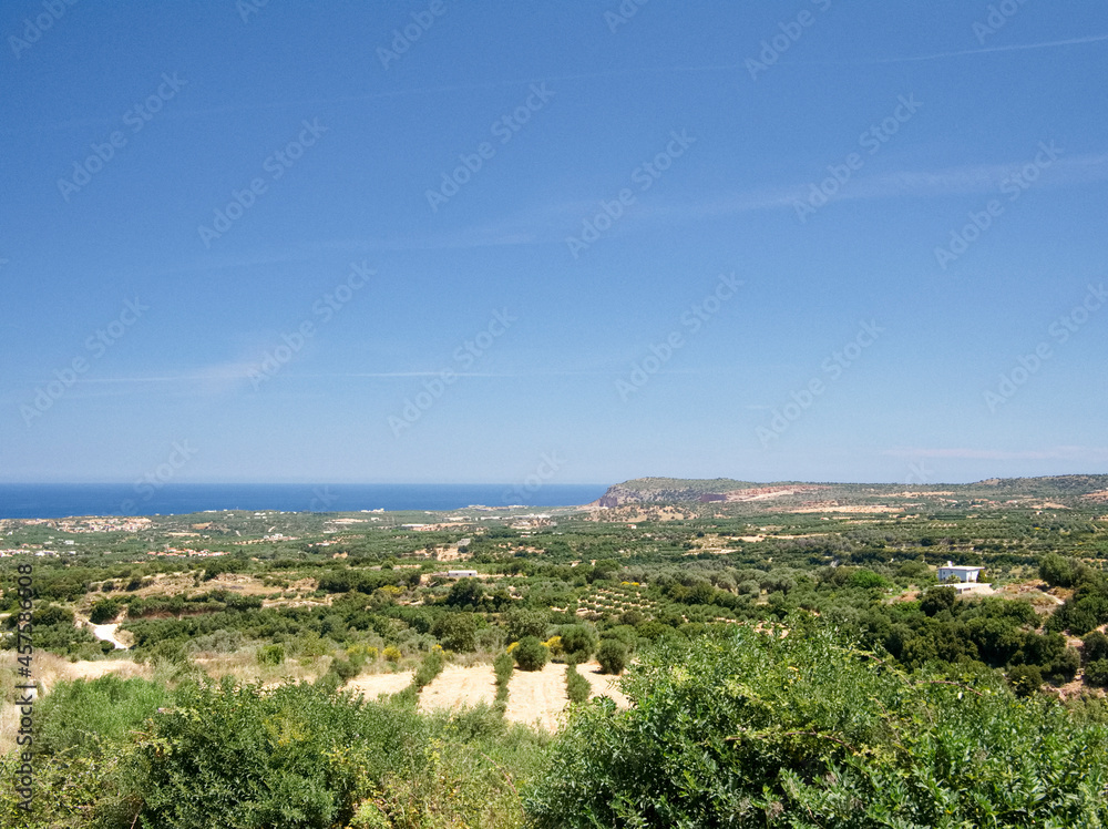 Greece Crete island rethymno panorama view