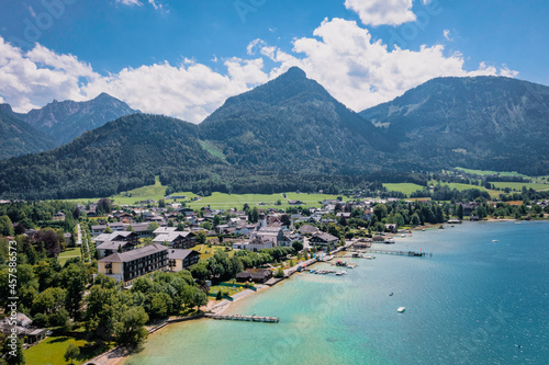 Strobl at the Wolfgangsee Lake in Salzkammergut, Austria