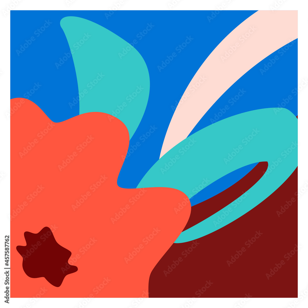 Abstract minimalistic modern floral background. Abstract minimalistic modern floral background.