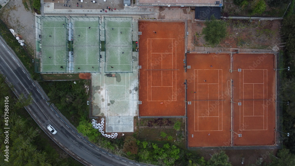 fotografia aerea pistas de tenis,padel fotografia aerea pistas de tenis,padel