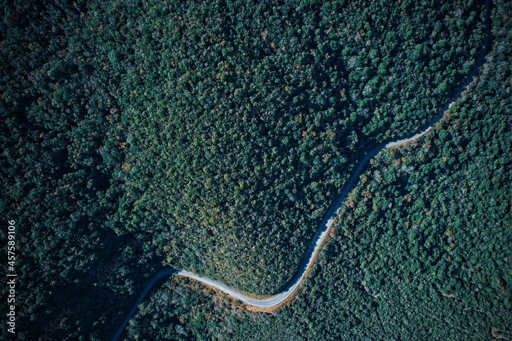 Drone footage of Hogsback, South Africa from above