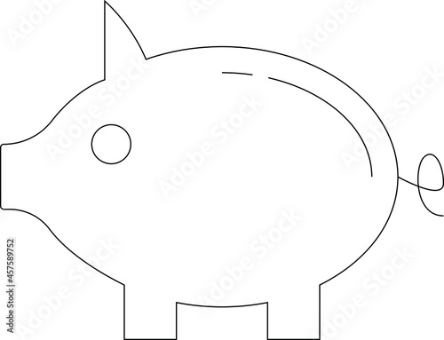 accounting piggy and  bank