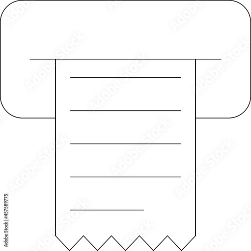 accounting slip and receipt