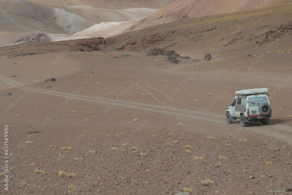 Desert Road in amazing landscape Desert Road in amazing landscape