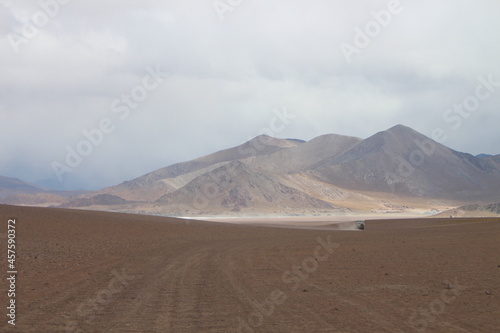 Desert Road in amazing landscape