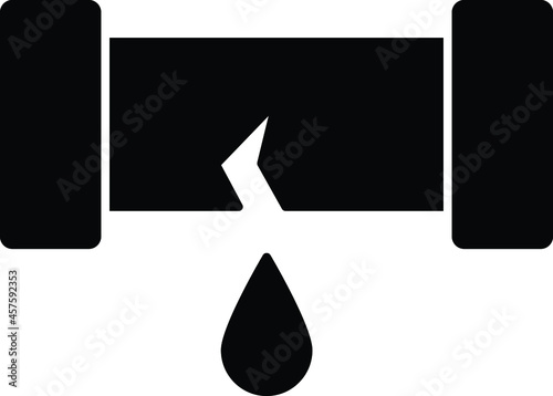 construction  leak and pipe
