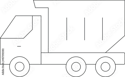 construction truck and dump truck