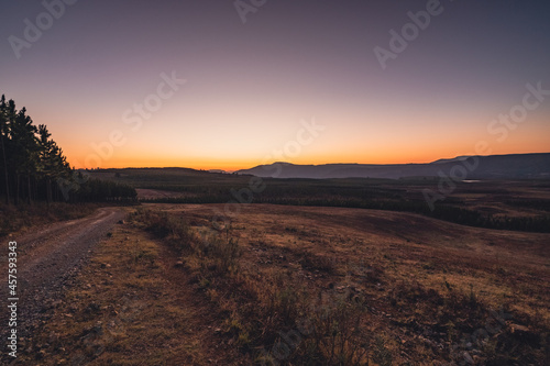 Sunset in Hogsback  South Africa