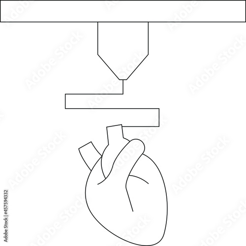 designprinting  3d heart and 3d