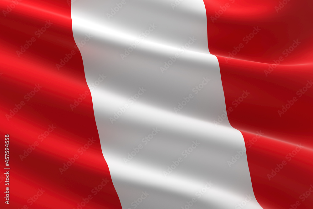 Obraz premium Flag of Peru