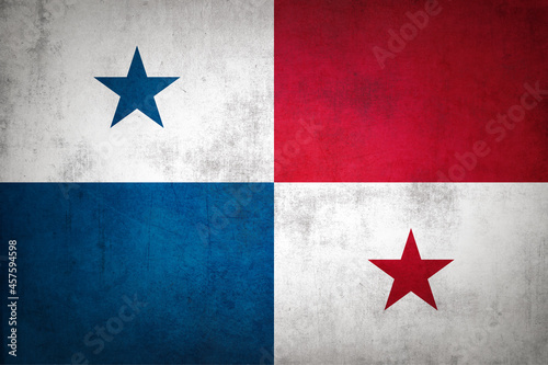 Grunge Panama flag