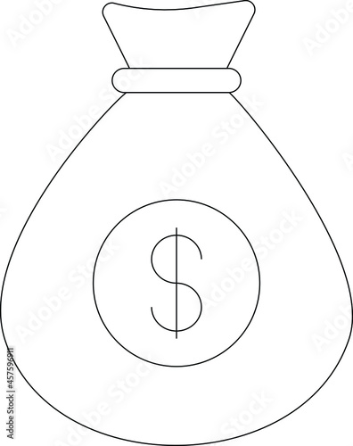 finance money bag and cost
