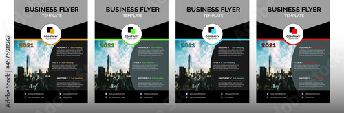modern design template for poster flyer brochure cover. Graphic design layout with graphic elements and space for photo.