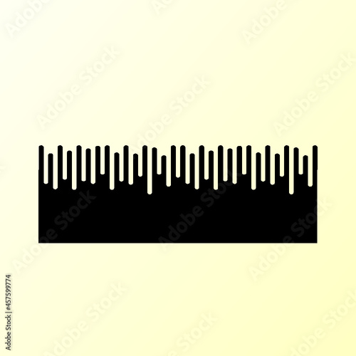 Up Down Lines Vector Border