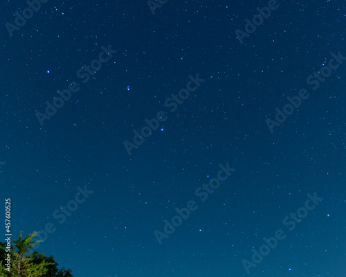 starry night sky with big dipper constellation 