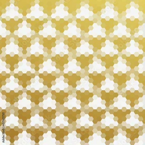 gold Honeycomb Abstarct Background, Geometric Pattern. eps 10