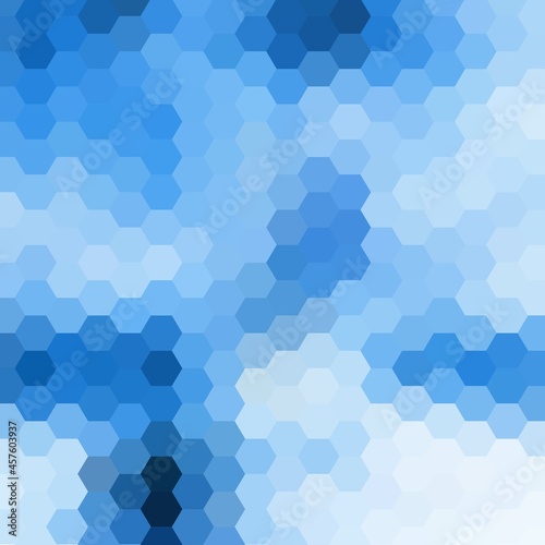 blue vector abstract background. hexagon design. polygonal style. mosaic. eps 10