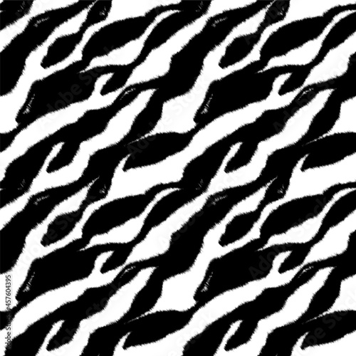 Animal seamless pattern. Print leopard, cheetah or panthe. Repeated black pattern on white background. Repeating patern. Texture printing. Abstract printed. Fashion style for design prints. Vector 