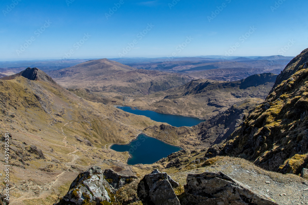 view from the summit of snowdon
