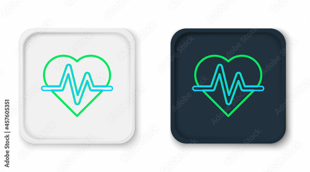 Line Heart rate icon isolated on white background. Heartbeat sign. Heart pulse icon. Cardiogram icon. Colorful outline concept. Vector Line Heart rate icon isolated on white background. Heartbeat sign. Heart pulse icon. Cardiogram icon. Colorful outline concept. Vector