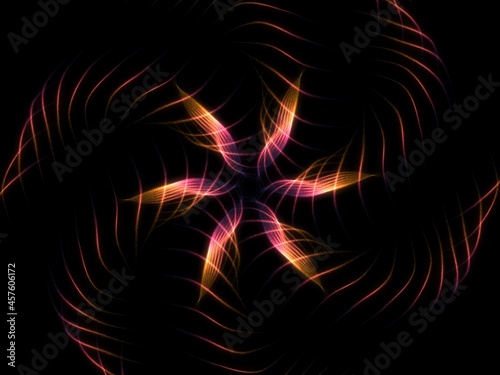 abstract background with lines flower petal spinning wheel 