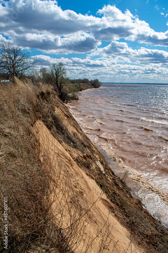 the summer beautiful volga riverside