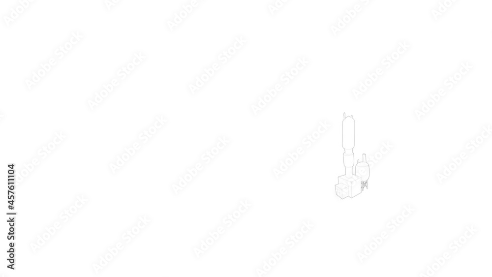 Manufacture of chemicals icon animation best outline object on white background Manufacture of chemicals icon animation best outline object on white background