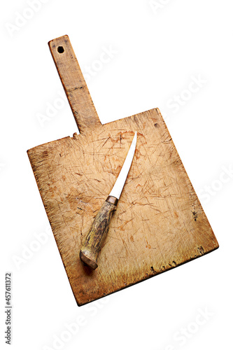 Wood Cutting Board Isolated on White