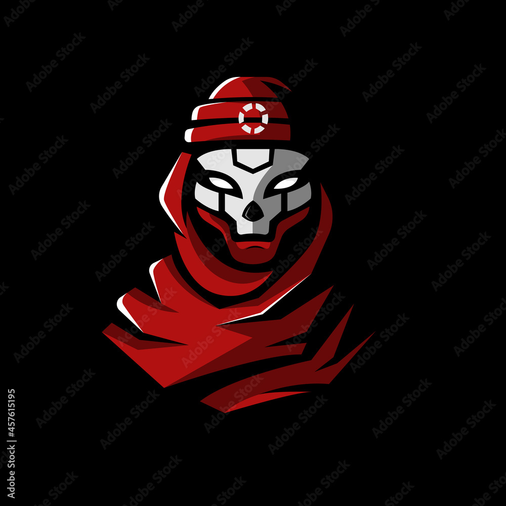 Apex gaming character mascot design of Revenant isolated on dark background