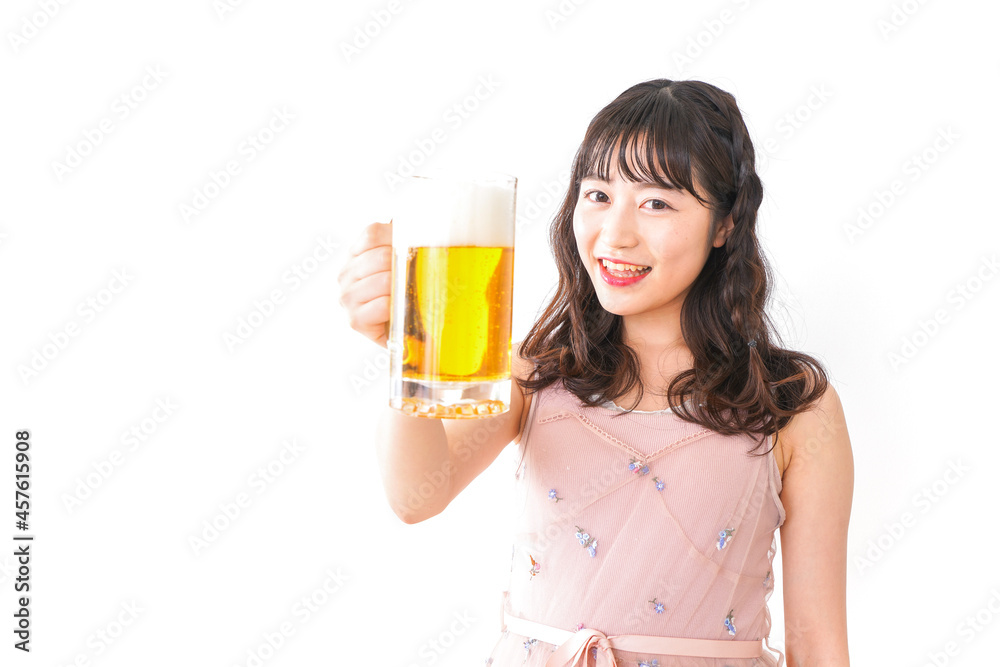引越しをする若い女性 引越しをする若い女性