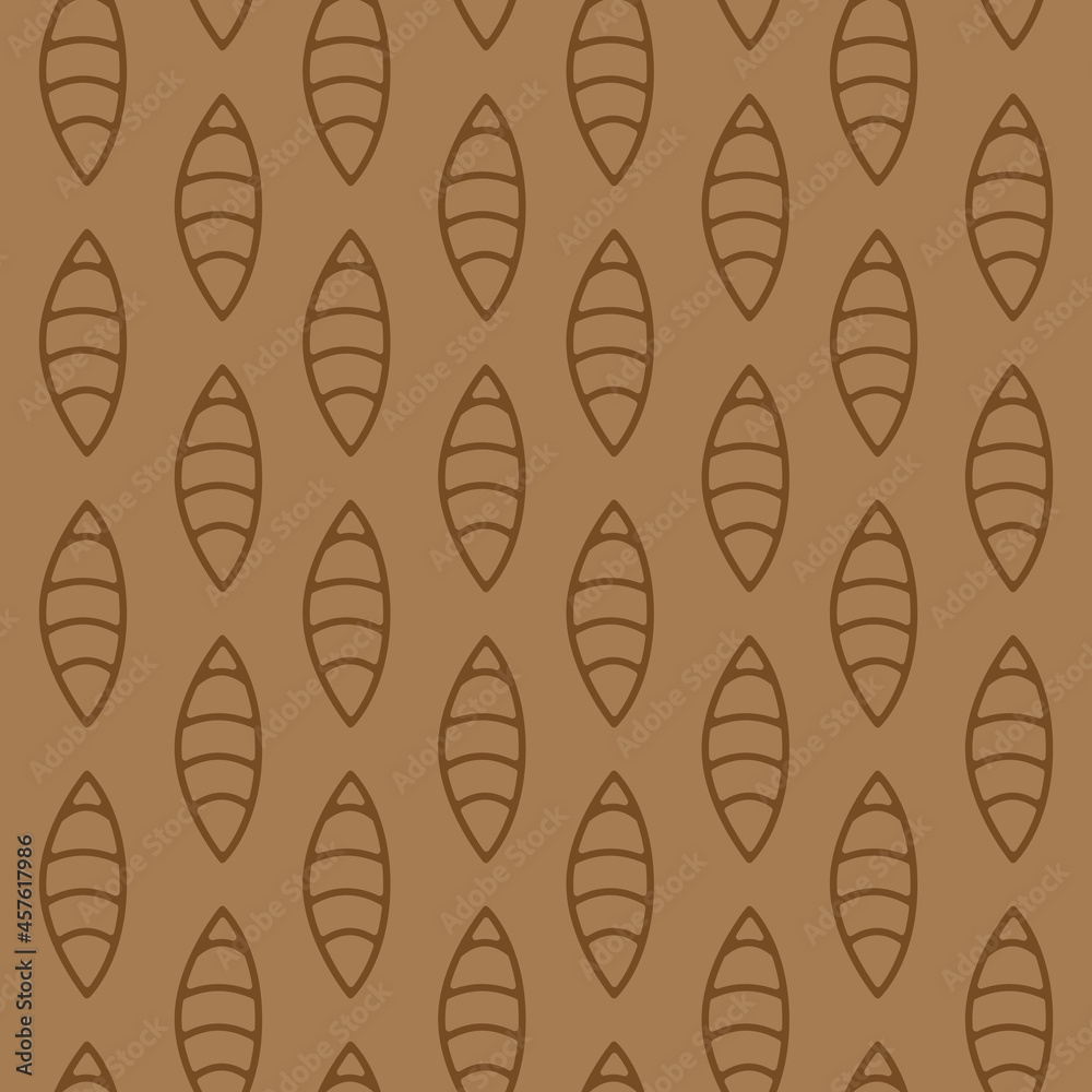 Fototapeta premium Brown seamless abstract shapes geometric lines concept vector