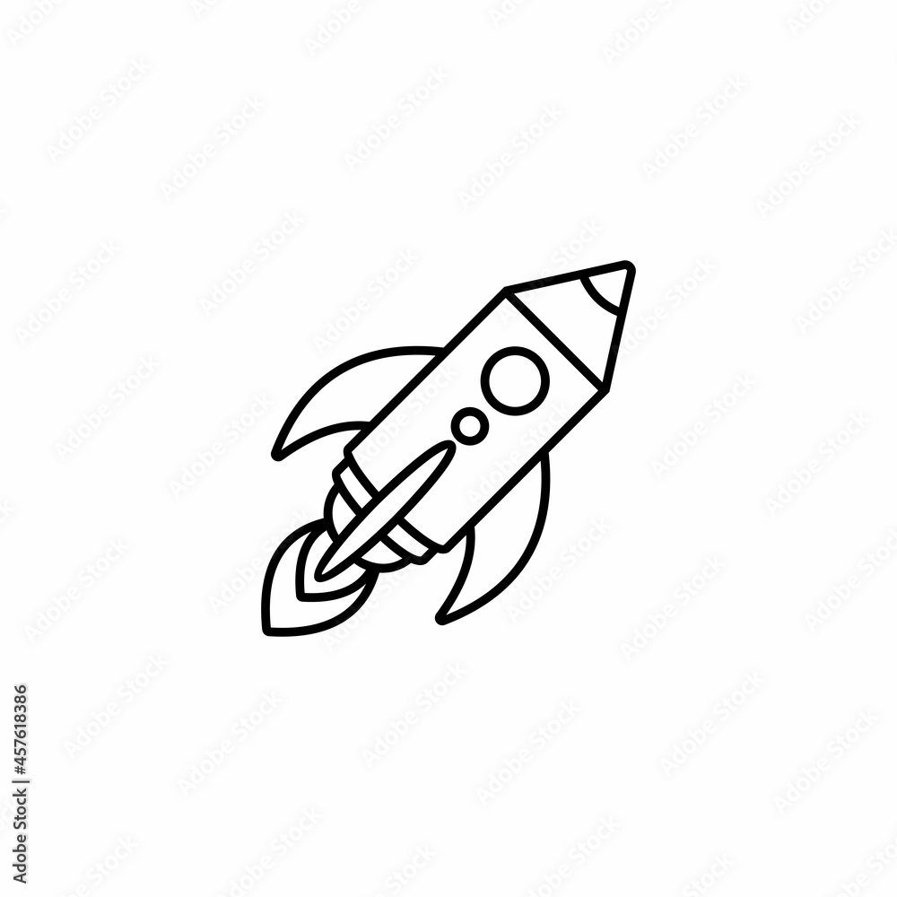 rocket icon set, rocket vector symbol illustrations