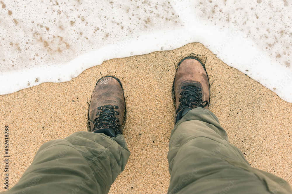 Fototapeta premium boot on the beach