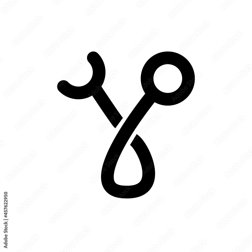 Editable strokes Stethoscope vector icon. Advanced science invention vector icon. Editable strokes Stethoscope vector icon. Advanced science invention vector icon.