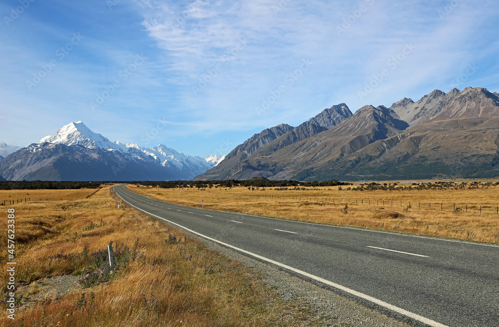 Mountains in Tasman Valley - New Zealand