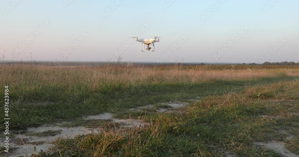 drone in the field drone in the field