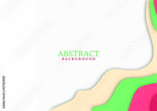 Abstract modern background design with wavy shapes