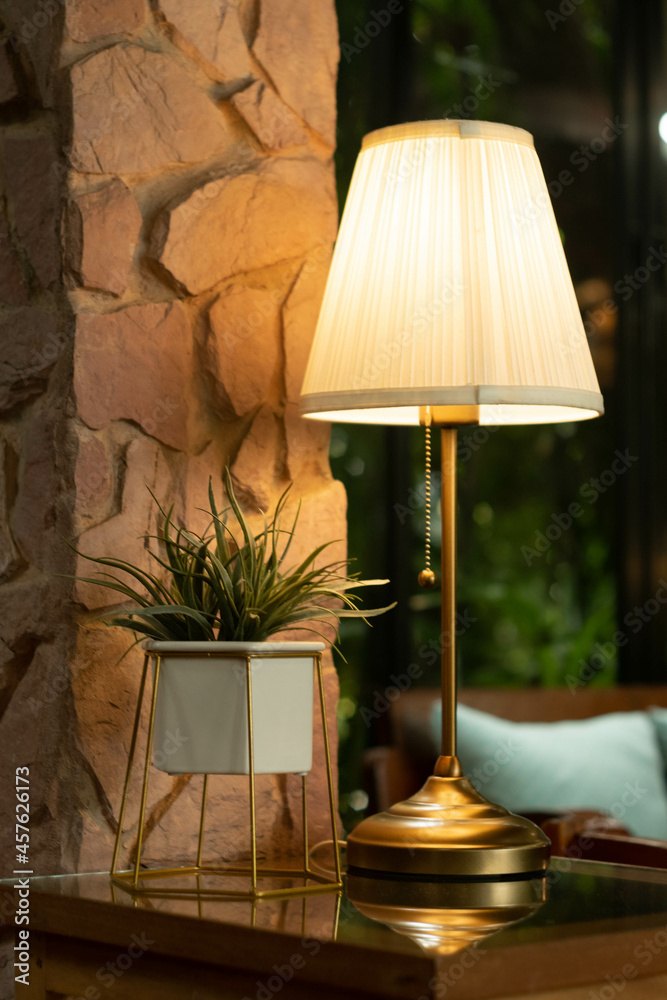 lamp on the table lamp on the table