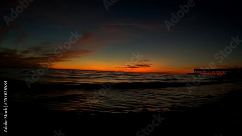 Sunset at Florida's Gulf coast in Crystal river Fort Island Beach photo