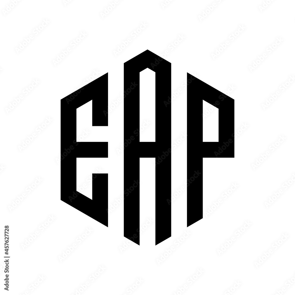 EAP Initial three letter logo hexagon EAP Initial three letter logo hexagon
