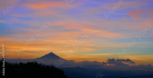 sunrise over the mountains