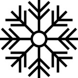 christmas icon_snowflake line icon